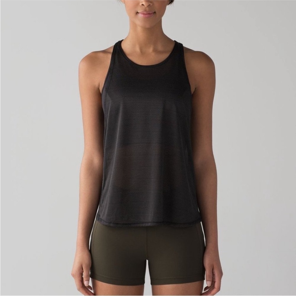 Lululemon Pushing Limits Tank Top In Black Size 6